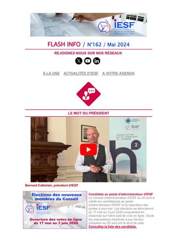 IESF Flash info N°162 mai 2024