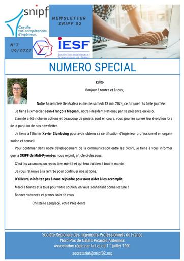 IPF Nord Pas de Calais Newsletter N° 7 2023