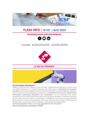 IESF Flash info N°161 avril 2024