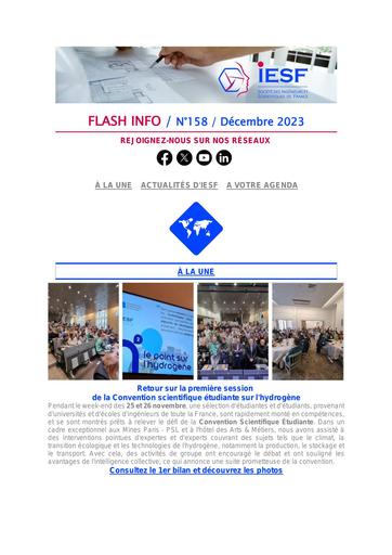 IESF Flash info N°158 décembre 2023