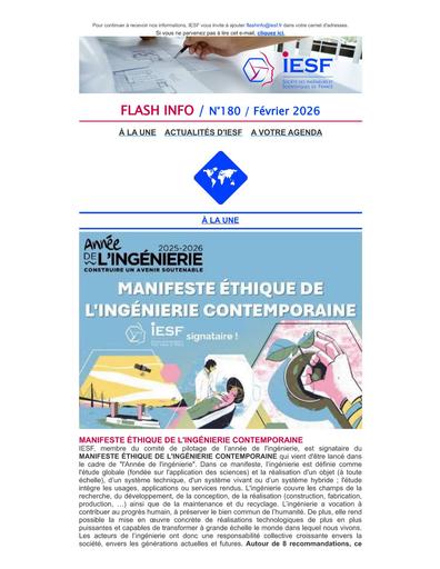 FLASH INFO IESF N° 180