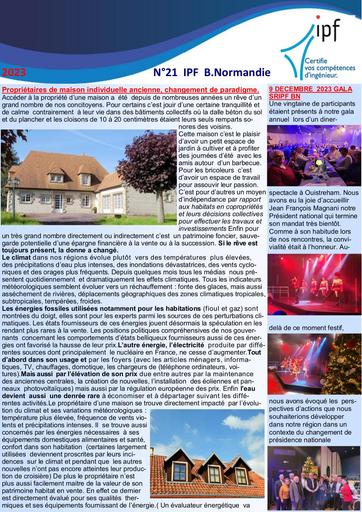 IPF Basse Normandie Newsletter 21